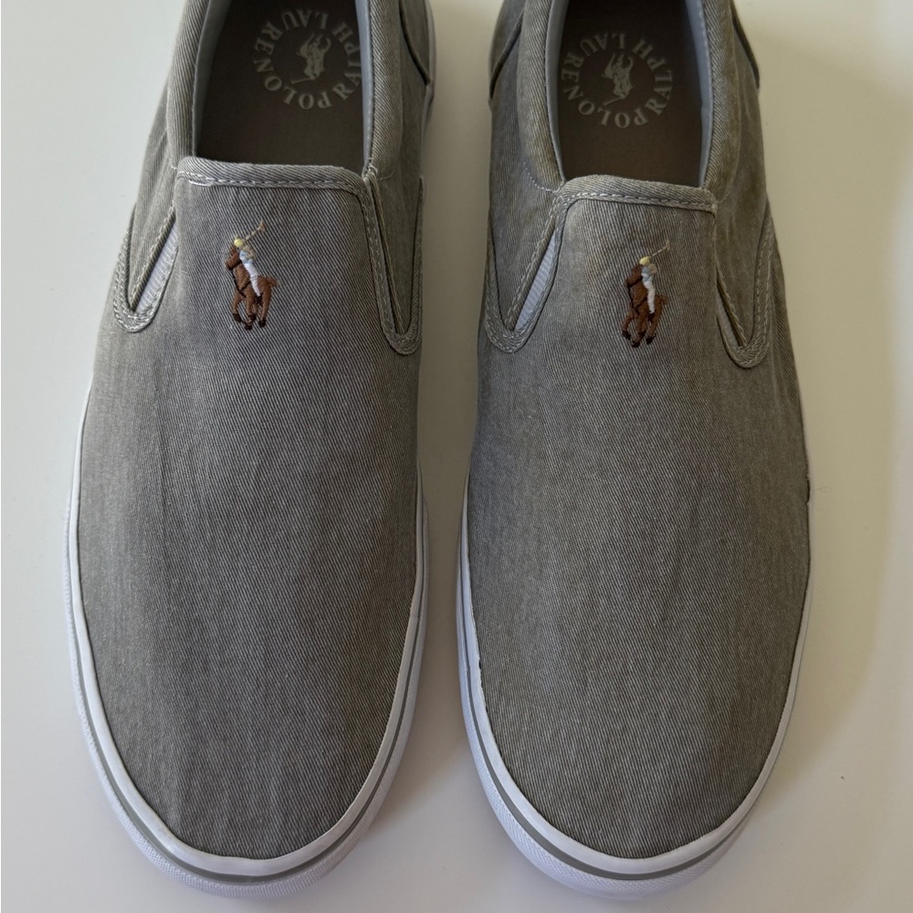 Polo by Ralph Lauren Thompson Washed Twill Sneaker - Like new!
